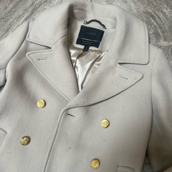 J.Crew Stadium Cloth Italian Wool Majesty Peacoat - Picture 4 of 7